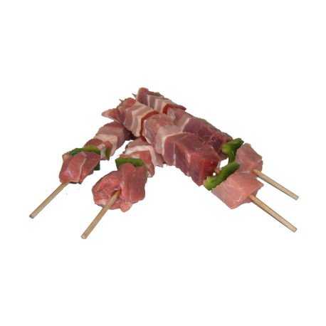 Brochettes de porc de la ferme de Montchervet - AMPLEPUIS 69 - Sans nitrite ni conservateur