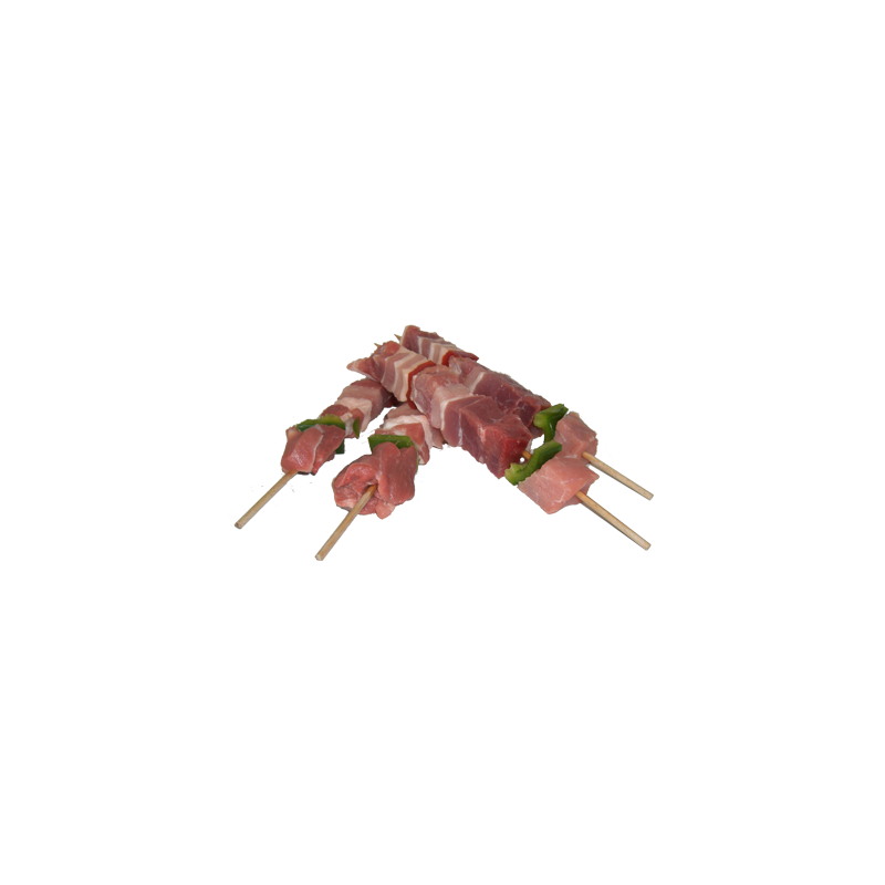 Brochettes de porc de la ferme de Montchervet - AMPLEPUIS 69 - Sans nitrite ni conservateur
