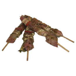 Brochettes de porc marinées provence de la ferme de Montchervet - AMPLEPUIS 69 - Sans nitrite ni conservateur