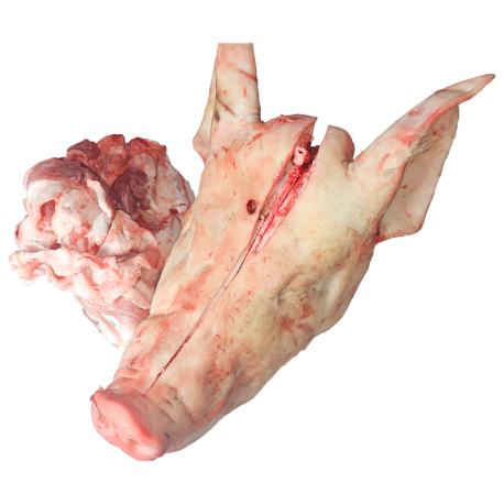 Tête de porc avec gorge de la ferme de Montchervet - AMPLEPUIS 69 - Sans nitrite ni conservateur