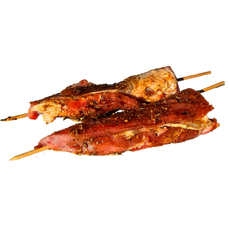Brochette de filet mignon marinée provence de la ferme de Montchervet - AMPLEPUIS 69 - Sans nitrite ni conservateur