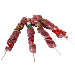 Brochettes abat de porc de la ferme de Montchervet - AMPLEPUIS 69 - Sans nitrite ni conservateur