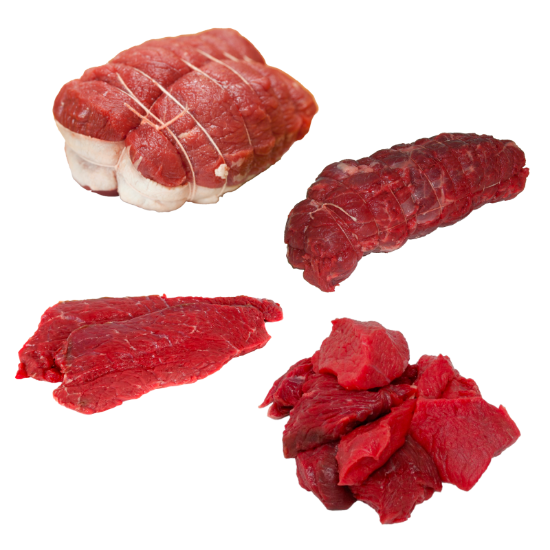 Colis de bœuf sans pot au feu 6 Kg de la ferme de Montchervet - AMPLEPUIS 69 - Sans nitrite ni conservateur