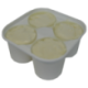 Fromage blanc portions 4 x 110g de la ferme de Montchervet - AMPLEPUIS 69 - Sans nitrite ni conservateur