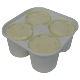 Fromage blanc portions 4 x 110g de la ferme de Montchervet - AMPLEPUIS 69 - Sans nitrite ni conservateur