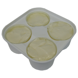 Fromage blanc portions 4 x 150g de la ferme de Montchervet - AMPLEPUIS 69 - Sans nitrite ni conservateur