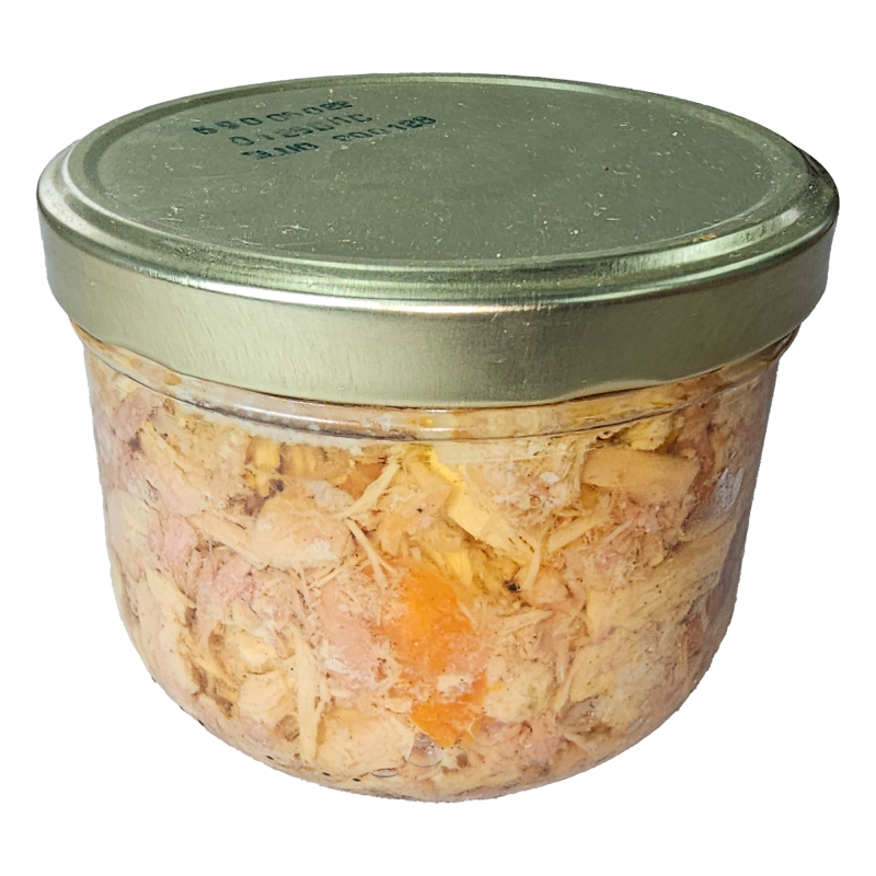 Volaille en gelée 350g de la ferme de Montchervet - AMPLEPUIS 69 - Sans nitrite ni conservateur