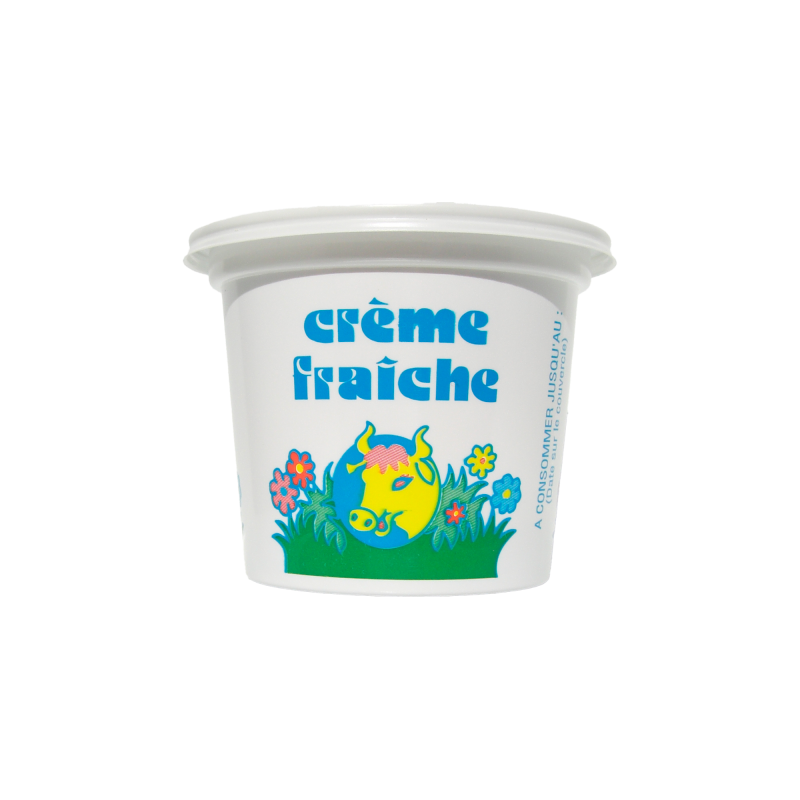 Crème fraiche 25 cl non pasteurisée de la ferme de Montchervet - AMPLEPUIS 69 - Sans nitrite ni conservateur