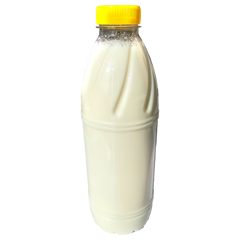 Lait cru avec bouteille de la ferme de Montchervet - AMPLEPUIS 69 - Sans nitrite ni conservateur