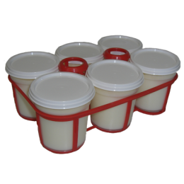 Yaourt fermier nature entier x6 de la ferme de Montchervet - AMPLEPUIS 69 - Sans nitrite ni conservateur