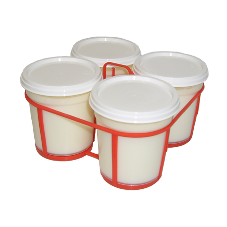 Yaourt fermier nature entier x4 de la ferme de Montchervet - AMPLEPUIS 69 - Sans nitrite ni conservateur