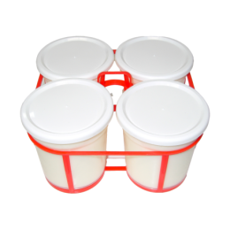 Yaourt fermier nature entier x4 de la ferme de Montchervet - AMPLEPUIS 69 - Sans nitrite ni conservateur