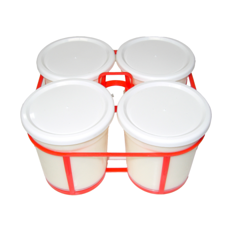 Yaourt fermier nature entier x4 de la ferme de Montchervet - AMPLEPUIS 69 - Sans nitrite ni conservateur