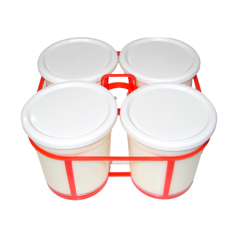 Yaourt fermier nature entier x4 de la ferme de Montchervet - AMPLEPUIS 69 - Sans nitrite ni conservateur