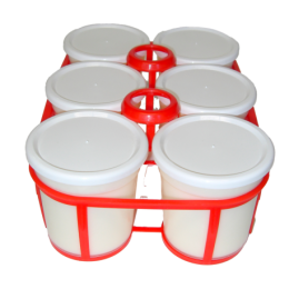 Yaourt fermier nature entier x6 de la ferme de Montchervet - AMPLEPUIS 69 - Sans nitrite ni conservateur