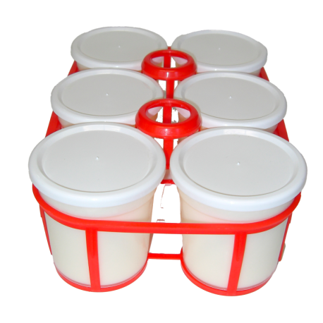 Yaourt fermier nature entier x6 de la ferme de Montchervet - AMPLEPUIS 69 - Sans nitrite ni conservateur