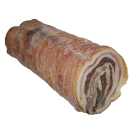 Lard roulé sec en morceau fumé de la ferme de Montchervet - AMPLEPUIS 69 - Sans nitrite ni conservateur