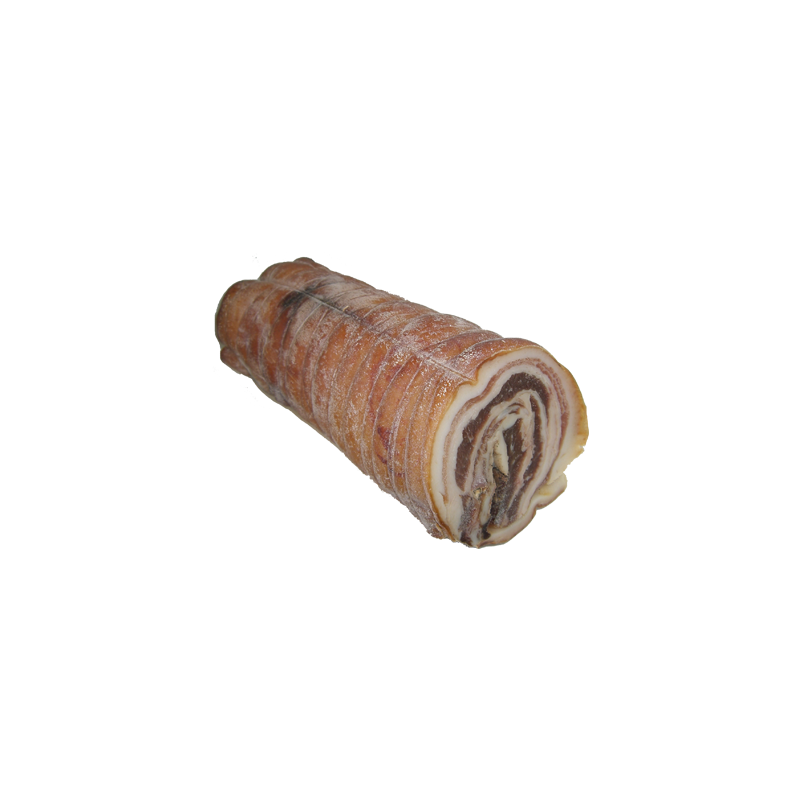 Lard roulé sec en morceau fumé de la ferme de Montchervet - AMPLEPUIS 69 - Sans nitrite ni conservateur