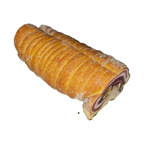 Lard roulé sec en morceau fumé de la ferme de Montchervet - AMPLEPUIS 69 - Sans nitrite ni conservateur