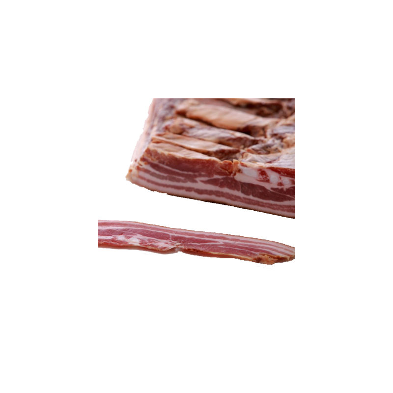 Lard salé fumé de la ferme de Montchervet - AMPLEPUIS 69 - Sans nitrite ni conservateur