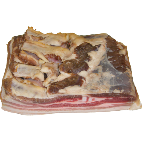 Lard salé fumé de la ferme de Montchervet - AMPLEPUIS 69 - Sans nitrite ni conservateur