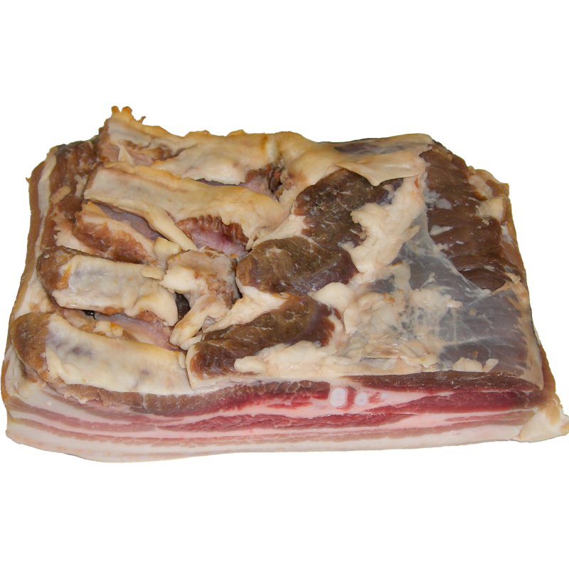 Lard salé fumé de la ferme de Montchervet - AMPLEPUIS 69 - Sans nitrite ni conservateur