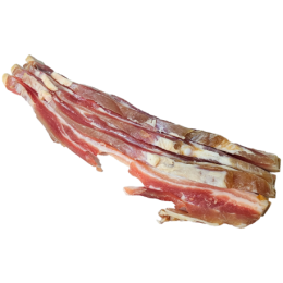 Lard salé fumé tranché de la ferme de Montchervet - AMPLEPUIS 69 - Sans nitrite ni conservateur