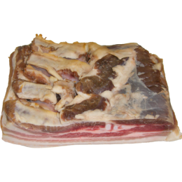 Lard salé fumé tranché de la ferme de Montchervet - AMPLEPUIS 69 - Sans nitrite ni conservateur