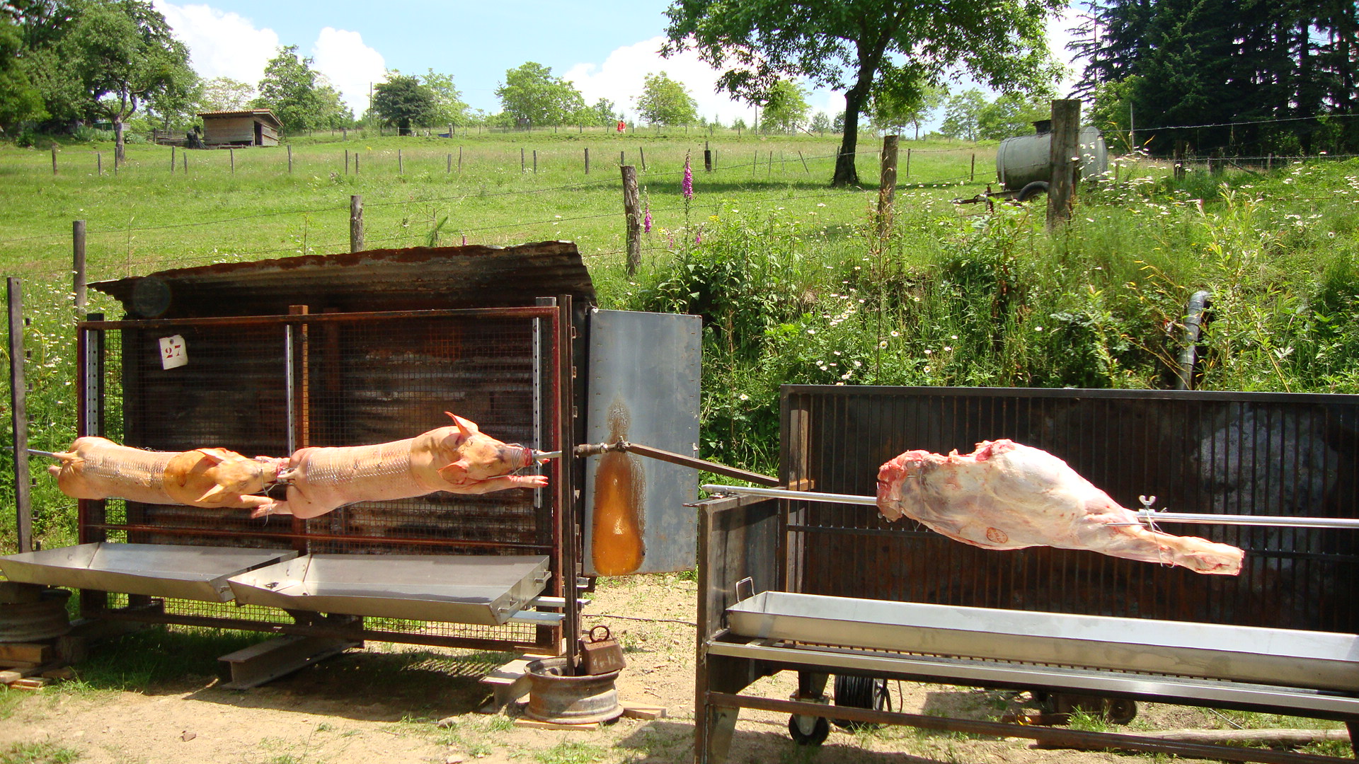 Tourne-broche Ferme de Montchervet
